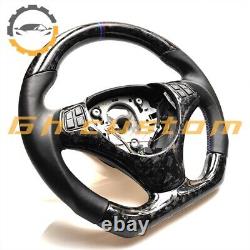 FORGED CARBON FIBER Steering Wheel FOR BMW E90E92E82E87m3 black nappa leather