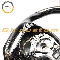 FORGED CARBON FIBER Steering Wheel FOR BMW E90E92E82E87m3 black nappa leather