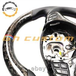 FORGED CARBON FIBER Steering Wheel FOR BMW E90E92E82E87m3 black nappa leather