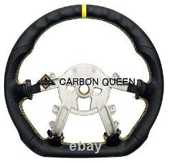 FULL LEATHER Steering Wheel FOR Chevrolet Corvette C5 Z06 /YELLOW 97-04 YEARS