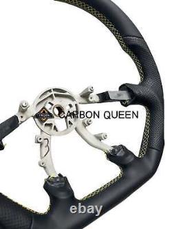 FULL LEATHER Steering Wheel FOR Chevrolet Corvette C5 Z06 /YELLOW 97-04 YEARS