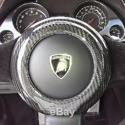 Fit All Lamborghini Gallardo 04-14 Carbon Fiber Steering Wheel Center Cover