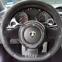 Fit All Lamborghini Gallardo 04-14 Carbon Fiber Steering Wheel Center Cover