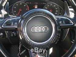 Fit Audi TT TTS TT RS Late Models 08-17 Carbon Fiber Steering Wheel Center Cover