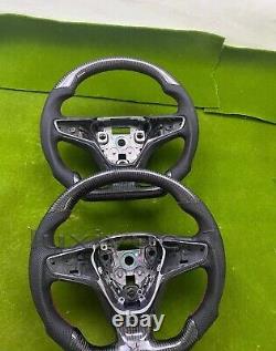 Fit Chevrolet Malibu XL 16-21 New carbon fiber sport flat steering wheel + Cover