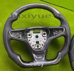 Fit Chevrolet Malibu XL 16-21 New carbon fiber sport flat steering wheel + Cover