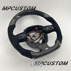 Fit For Audi A3 A4 A5 A6 A8 Q5 Q7 S3 S4 S5 S6 S8 RS4 Carbon Fiber Steering Wheel