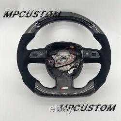 Fit For Audi A3 A4 A5 A6 A8 Q5 Q7 S3 S4 S5 S6 S8 RS4 Carbon Fiber Steering Wheel