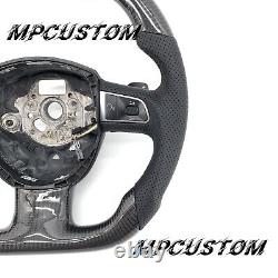 Fit For Audi A3 A4 A5 A6 A8 Q5 Q7 S3 S4 S5 S6 S8 RS4 Carbon Fiber Steering Wheel