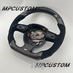 Fit For Audi A3 A4 A5 A6 A8 Q5 Q7 S3 S4 S5 S6 S8 RS4 Carbon Fiber Steering Wheel