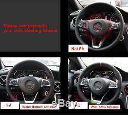 Fit For Mercedes Benz Sport AMG Steering Wheel Carbon Fiber Replacement Cover
