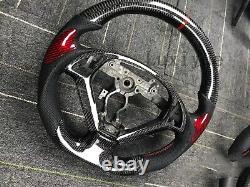 Fit Infiniti G25 G37 G35 07-13 carbon fiber steering wheel skeleton +Cover