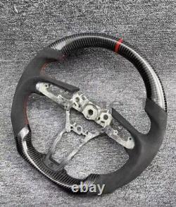 Fit Mazda 3-Anxella CX-3 CX-30 20+ Real Carbon Fiber Steering Wheel + Alcantara