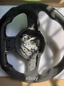 Fit for Audi R8 TT TTS TTRS 08-14 Carbon fiber Steering wheel skeleton+Alcantara