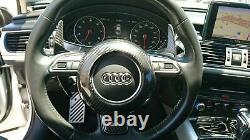 Fits Audi A3 S3 A4 S4 A5 S5 Late Models Carbon Fiber Steering Wheel Center Cover