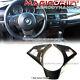 For 05-10 BMW E60 5-Series CARBON FIBER Sports Steering Wheel Trim Cover Overlay