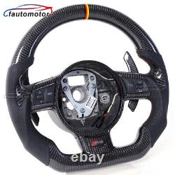 For 07-15 Audi R8/TT/TTS/TTRS New Carbon Fiber Steering Wheel + Cover + Paddles