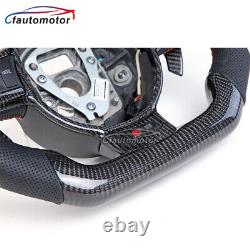 For 07-15 Audi R8/TT/TTS/TTRS New Carbon Fiber Steering Wheel + Cover + Paddles