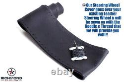 For 2004 2005 Dodge Ram Laramie SLT-Leather Steering Wheel Cover, Dark Slate