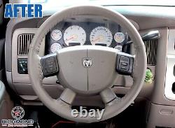 For 2004 2005 Dodge Ram Laramie SLT-Leather Steering Wheel Cover, Dark Slate