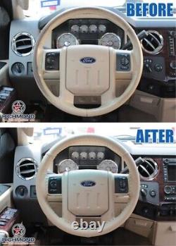 For 2004 2005 Dodge Ram Laramie SLT-Leather Steering Wheel Cover, Dark Slate