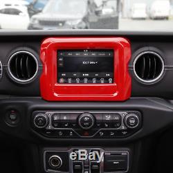 For 2018 Wrangler JL Interior Trim Kit Steering Wheel Air Outlet Cover etc. Red