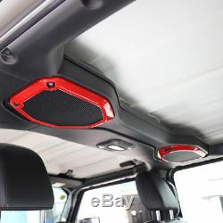 For 2018 Wrangler JL Interior Trim Kit Steering Wheel Air Outlet Cover etc. Red