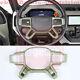 For 22-24 Land Rover Defender V8 Green ABS Interior Steering Wheel Cover trim 1X