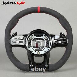 For ALL Mercedes-benz AMG s63 g63 c43 w221 Carbon Fiber Alcantara Steering Wheel