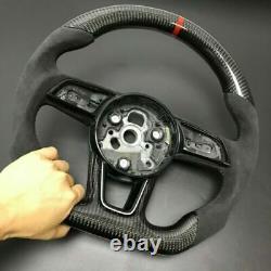 For AUDI A3 A4 B8 A5 A6 A7 S3 S4 S5 S6 S7 Customized Carbon Steering Wheel Cover