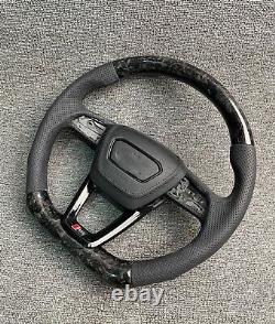 For Audi A3 A4 A5 Q3 Q5 Q7 Q8 S3 S5 RS5 Forged Carbon Fiber Steering wheel+Cover