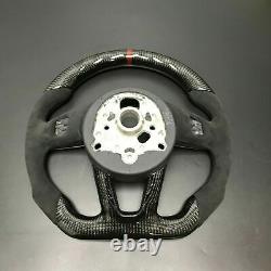 For Audi A3 S3 A4 S4 B9 A5 S5 17-19 Customized Carbon Fiber Steering Wheel Cover