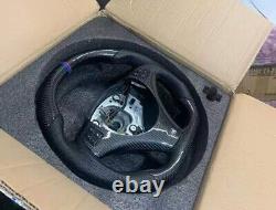 For BMW 1 SeriesM E81 E82 120i 130i 135i Real Carbon fiber Steering wheel+Cover