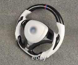 For BMW 3 Series E90 E91 E92/1 Series E81 E82 Carbon fiber Steering wheel+Cover