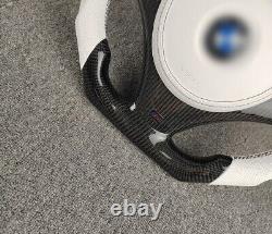 For BMW 3 Series E90 E91 E92/1 Series E81 E82 Carbon fiber Steering wheel+Cover