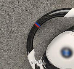 For BMW 3 Series E90 E91 E92/1 Series E81 E82 Carbon fiber Steering wheel+Cover