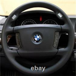 For BMW 7 Series E66 730 740 750 760 Steering Wheel Cover Black