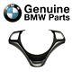For BMW E82 E84 E88 Steering Wheel Trim Cover Black Chrome Pearl Gloss OES