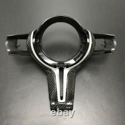 For BMW F20 F30 F32 F10 F12 F25 F26 F16 M Steering Wheel Cover Carbon Fiber Gray