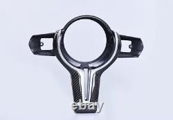 For BMW F20 F30 F32 F10 F12 M3 M4 Carbon Fiber Steering Wheel Trim Cover 1 Set