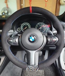 For BMW F30 F33 F87 M2 F80 M3 F82 F12 F13 F85 X5 F86 X6 ALCANTARA STEERING COVER