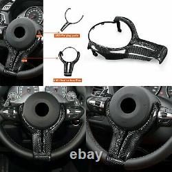 For BMW M2 F87 M3 F80 M4 F82 M5 M6 F12 X5M X6M Carbon Fiber Steering Wheel Trim