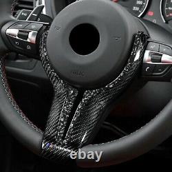 For BMW M2 F87 M3 F80 M4 F82 M5 M6 F12 X5M X6M Carbon Fiber Steering Wheel Trim