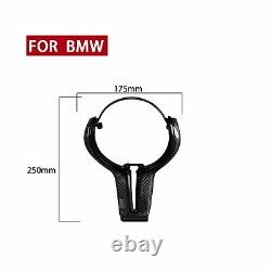For BMW M2 F87 M3 F80 M4 M5 M6 F12 X6M Carbon Fiber Steering Wheel Trim /w Black