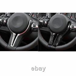 For BMW M2 F87 M3 F80 M4 M5 M6 F12 X6M Carbon Fiber Steering Wheel /w Base Black