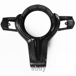 For BMW M2 F87 M3 F80 M4 M5 M6 F12 X6M Carbon Fiber Steering Wheel /w Base Black