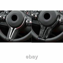 For BMW M2 F87 M3 M4 M5 M6 X6M Carbon Fiber Steering Wheel Trim Forged Pattern