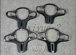 For BMW M/M2/3/4/5/6 X1/3/4/5/6/7 Real Carbon Fiber Steering Wheel Cover Replace