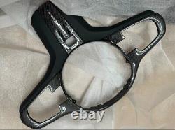 For BMW M/M2/3/4/5/6 X1/3/4/5/6/7 Real Carbon Fiber Steering Wheel Cover Replace
