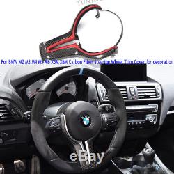 For BMW M Series M2 F80 M3 F83 M4 M5 M6 Carbon Fiber Steering Wheel Cover Trim